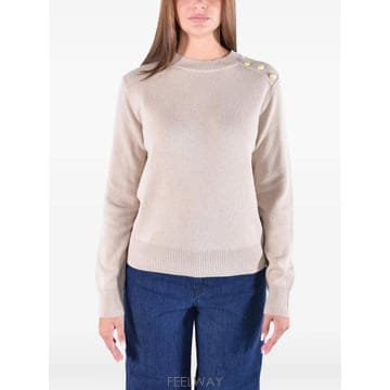 26 FW 바버 Penny button detail crew neck sweater LKN1830BE93 T