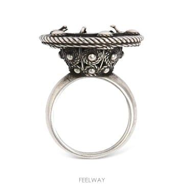 26 FW 앤드뮐미스터 인그레이빙 스톤 장식 링 B0014625OT018 TP458366672