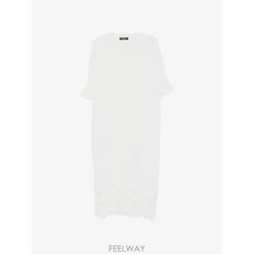 26 FW 파비아나필리피 레이스 트리밍 미디 티셔츠 드레스 ABD226F568M4460000 TP459231