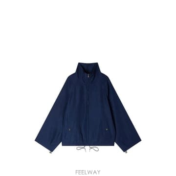 26 FW 산드로 드로스트링 하이 넥 재킷 SFPBL01288 TP456008447