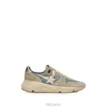 26 FW Golden Goose 러닝 솔 그레이 스웨이드 화이트 스타 앤 화이트 힐 탭 스니커즈 GMF00