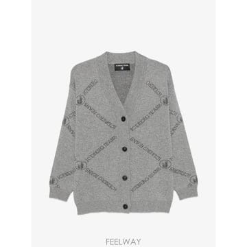 26 FW 아이스버그 로고 인타르시아 니트 가디건 A0039020 TP458753660