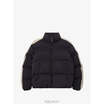 26 FW 팜앤젤스 로고 디테일 스트라이프 패딩 재킷 PMED057S26FAB002100A TP4588799