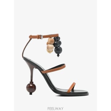 26 FW 모스키노 bead embellished leather sandals MA1606AC0PMJ5 TP
