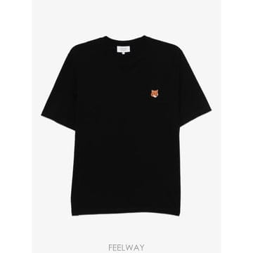 26 FW 메종 키츠네 폭스 헤드 패치 티셔츠 PM00107KJ7026 TP455788003
