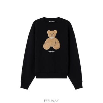 26 FW 팜앤젤스 텍스처 베어 그래픽 스웨트셔츠 PMBA08HS26FLE0091060 TP458868861
