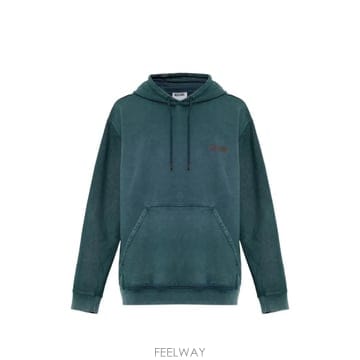 26 FW 모스키노 로고 자수 드로스트링 후드티 262ZZJ17105228 TP455990390