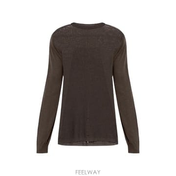 26 FW 릭오웬스 골지 니트 트리밍 스웨터 RU02F4627ML TP455762803
