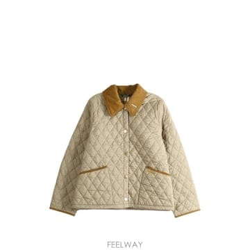 26 FW 바버 아이콘스 코듀로이 칼라 퀼팅 재킷 LQU1851BE72 TP458604879
