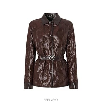 26 FW PINKO 퀼팅 벨트 재킷 107163A3FI TP455754276