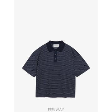 26 FW 아미 아미 드 쾨흐 스트라이프 폴로 셔츠 UPL422UJE0212 TP454545927