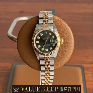 롤렉스 데이트저스트26 69173 올리브그린 다이아몬드10포인트