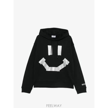 26 FW 모스키노 테이프 모티프 후드티 A17125228 TP457515081