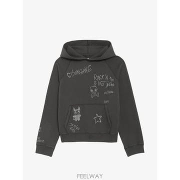 26 FW 쟈딕앤볼테르 조지 라인스톤 장식 후드티 JWSS01744 TP459591870
