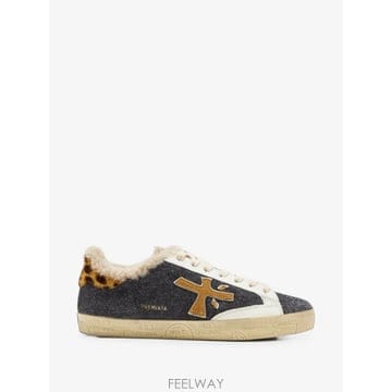 Premiata 26 FW �����̾�Ÿ Steven D shearling trim sneakers 8495MGRYMLN TP426 FW �����̾�Ÿ Steven D shearling trim sneakers 8495