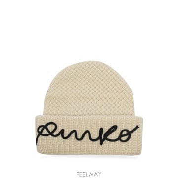 26 FW PINKO 밤부 로고 자수 비니 107258A3EK TP457252474