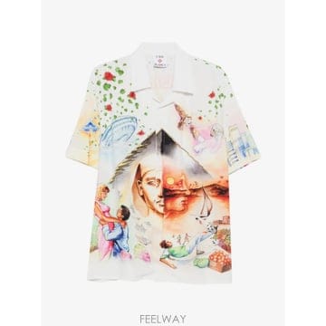 26 FW 카사블랑카 반소매 버튼 셔츠 MAW26SH00304 TP458907196
