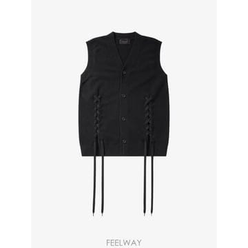 26 FW 시몬 로샤 레이스업 버튼다운 베스트 LMK170660BLACKBLACK TP458307779