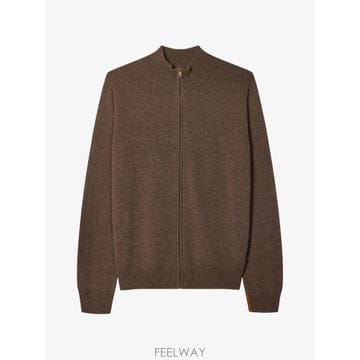 26 FW 폴스미스 미드 브라운 캐시미어 지퍼 가디건 M1RA007W02497 TP459334953