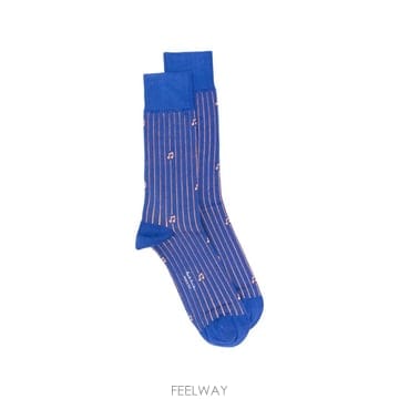 26 FW 폴스미스 음표 프린트 핀스트라이프 양말 M1A800MOW067 TP456124771