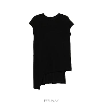 Yohji Yamamoto 26 FW �����߸����� ���Ī ���̾�� Ƽ���� FKT42082 TP45505519226 FW �����߸����� ���Ī ���̾�� Ƽ���� FKT42082 TP4