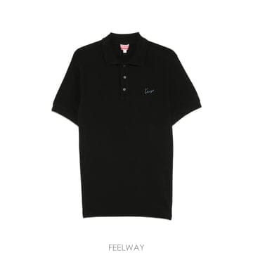 26 FW 겐조 로고 자수 피케 폴로 셔츠 FG65PO1554PU TP456748537
