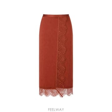 | Other Brand | 26 FW TWINSET lace trim pinstripe midi skirt 262TP2123 TP45926 FW TWINSET lace trim pinstripe midi skirt 262TP2123