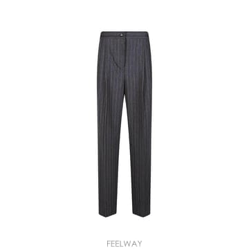 26 FW PINKO 핀스트라이프 플리츠 팬츠 107476A3FF TP456271008