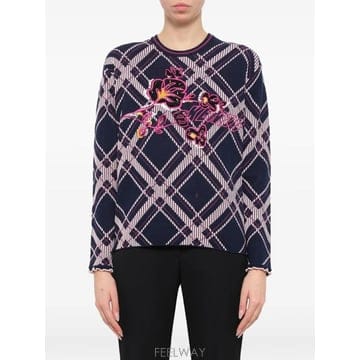 Kenzo 26 FW ���� üũ ���� �÷η� �ڼ� ������ F762TO550850 TP45741208226 FW ���� üũ ���� �÷η� �ڼ� ������ F762TO550850 T