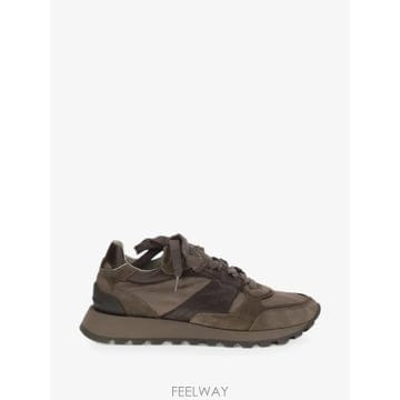 26 FW 브루넬로 쿠치넬리 라운드 토 레이스업 스웨이드 스니커즈 MZSFG3327C8769 TP459584