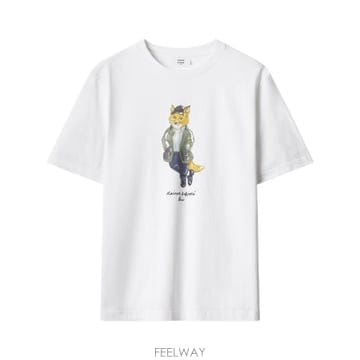 Maison Kitsune 26FW ����Ű���� ���� Ƽ���� MRMJT22KJ7025 P100 WHITE26FW ����Ű���� ���� Ƽ���� MRMJT22KJ7025 P100 WHITE