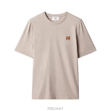 Maison Kitsune 26FW ����Ű���� ���� ��� ���ַ� Ƽ���� PM00107KJ7026 0604 BEIGE26FW ����Ű���� ���� ��� ���ַ� Ƽ���� PM00107KJ7026 