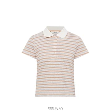 26 FW 프레임 스트라이프 반소매 폴로 셔츠 WE26JKT016 TP459674950