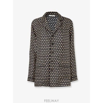 펜디 PAJAMAS 프린트 실크 셔츠 FS8378B1UXF1XEX B0652489791
