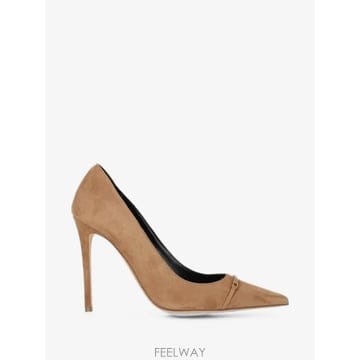 26 FW Elisabetta Franchi 로고 장식 포인티드 토 펌프스 SA19L66E2 TP456779