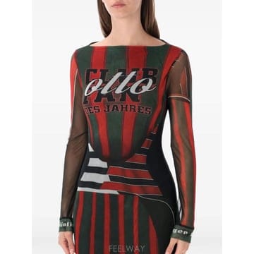 | Other Brand | 26 FW Ottolinger Sporty Polo graphic print maxi dress 10150426 FW Ottolinger Sporty Polo graphic print maxi dress 