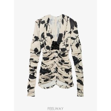 Blumarine 26 FW ���縶�� �÷η� ����Ʈ �ָ� ����콺 RF6243J16 TP45966702626 FW ���縶�� �÷η� ����Ʈ �ָ� ����콺 RF6243J16 T