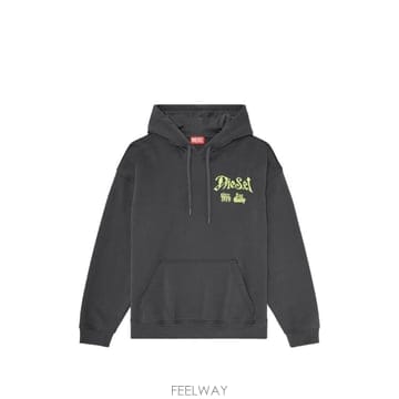 26 FW 디젤 플록 그래픽 코튼 후드티 A228960EFBU TP459684831
