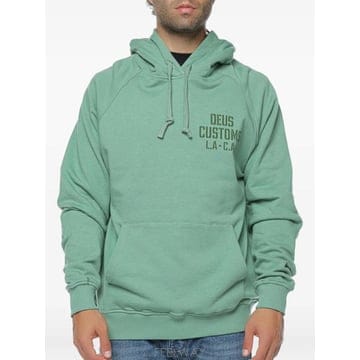 | Other Brand | 26 FW Deus Ex Machina Quay logo print drawstring hoodie DMP226 FW Deus Ex Machina Quay logo print drawstring hoodi