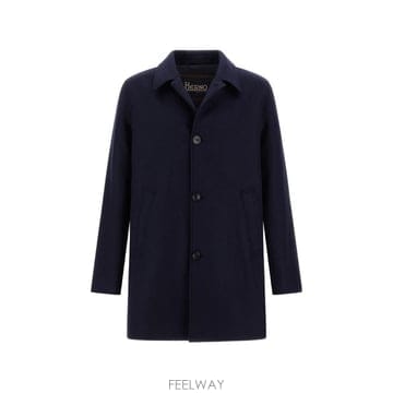 26 FW 에르노 사선 울 패브릭 코트 CA000233U33528 TP458142664