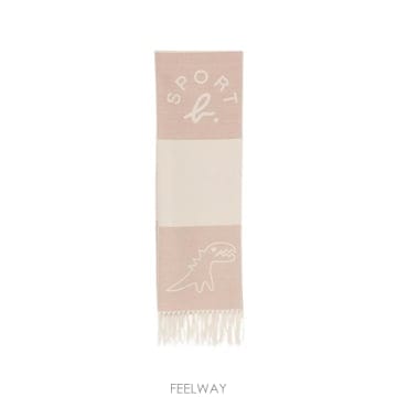 | Other Brand | 26 FW SPORT b. by agnes b.  logo intarsia scarf A503QP07 TP426 FW SPORT b. by agnes b.  logo intarsia scarf A503QP