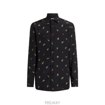 26 FW 에트로 마이크로 플라워 앤 애니멀 모티프 실크 셔츠 MRIB000199SA11A TP4596476