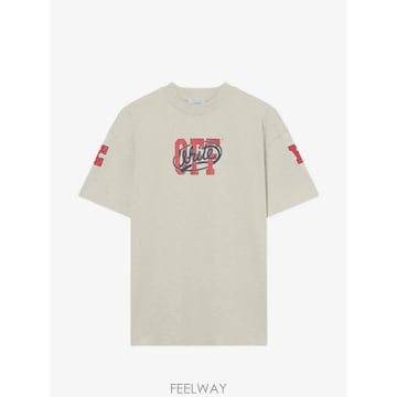 Off White 26 FW ����ȭ��Ʈ ���� �ø��� �ΰ� ����Ʈ Ƽ���� 2FA00587TW063 TP45961322226 FW ����ȭ��Ʈ ���� �ø��� �ΰ� ����Ʈ Ƽ���� 2FA005
