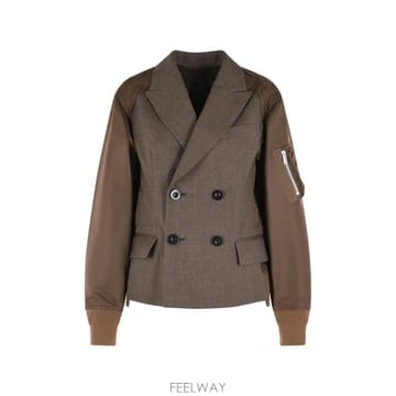 Sacai 26 FW ��ī�� ���� �극��Ƽ�� �г� ��Ŷ 2608564 TP45694613326 FW ��ī�� ���� �극��Ƽ�� �г� ��Ŷ 2608564 TP45694
