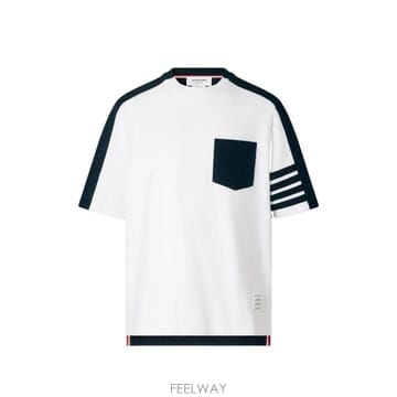 Thom Browne 26 FW ����� 4 �� �÷� ���� Ƽ���� MJS312AJ0320 TP45813822926 FW ����� 4 �� �÷� ���� Ƽ���� MJS312AJ0320 TP45