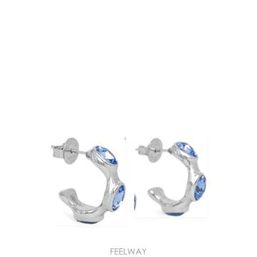 | Other Brand | 26 FW GUESS USA Divine crystal embellished hoop earrings JUB26 FW GUESS USA Divine crystal embellished hoop earrin