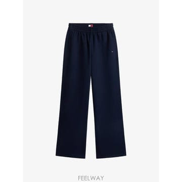 TOMMY HILFIGER 26 FW Ÿ�����ǰ� logo embroidered wide leg track pants DW0DW2355126 FW Ÿ�����ǰ� logo embroidered wide leg track pants