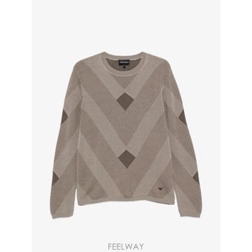 Armani 26 FW �Ƹ����� geometric pattern sweater EM006247AF29852 TP4594326 FW �Ƹ����� geometric pattern sweater EM006247AF298