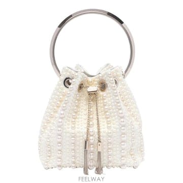 (해외배송) 지미추 Jimmy Choo 장식 드로스트링 버킷 백 BONBONFSI