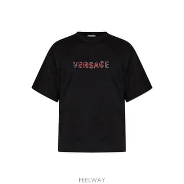(해외배송) 베르사체 Versace 로고 프린트 티셔츠 10259461A18391